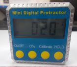 มิเตอร์แบบดิจิตอลวัดองศาความเอียงในแนวฉาก, Digital Inclinometer Mini Digital Protractor horizontal Bevel Box 