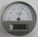 มิเตอร์วัดอุณหภูมิและความชื้นแบบอนาล็อกเข็มวัดรุ่น 7542 ยี่ห้อ  SATO Model HIGHEST II, SATO Hair Hygrometer with  Digital Thermometer model 7542 Highest II