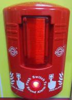 สัญญาณเตือนเพลิงไหม้เหตุฉุกเฉินที่จุดติดตั้ง, Manual Station Fire Alarm Siren / Strobe With Battery 9 VDC